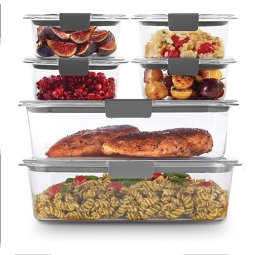 Plastic Household Refrigerator Fruit And Vegetable Preservation | Kitchen Food Ingredients Transparent Storage Box (1Pc)