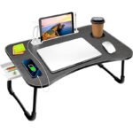 USB Rechargeable Foldable Desk: Compact Laptop and Study Table for Bedrooms and Dorms