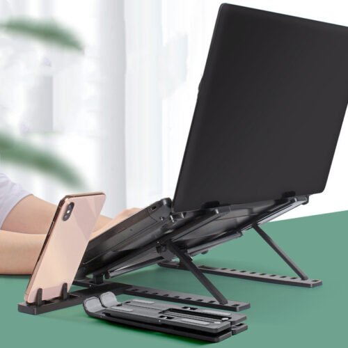 Laptop Stand Folding, Attached with Mobile Stand