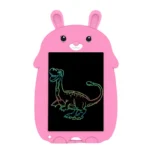 Children's 9-inch Blue Bear Pink Rabbit Yellow Deer Light Energy Writing Board Painting Handwriting Board Graffiti Notes LCD Small Blackboard
