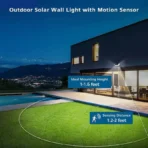 Solar Lights Outdoor Waterproof - Flood Lights With Motion Sensor, Courtyards, LED Solar Light For Streets, Courtyards,Parking Garages - Image 4